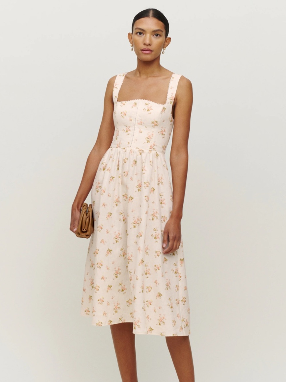 LIKE NEW REFORMATION Tagliatelle Linen Dress, Mildred, size 0